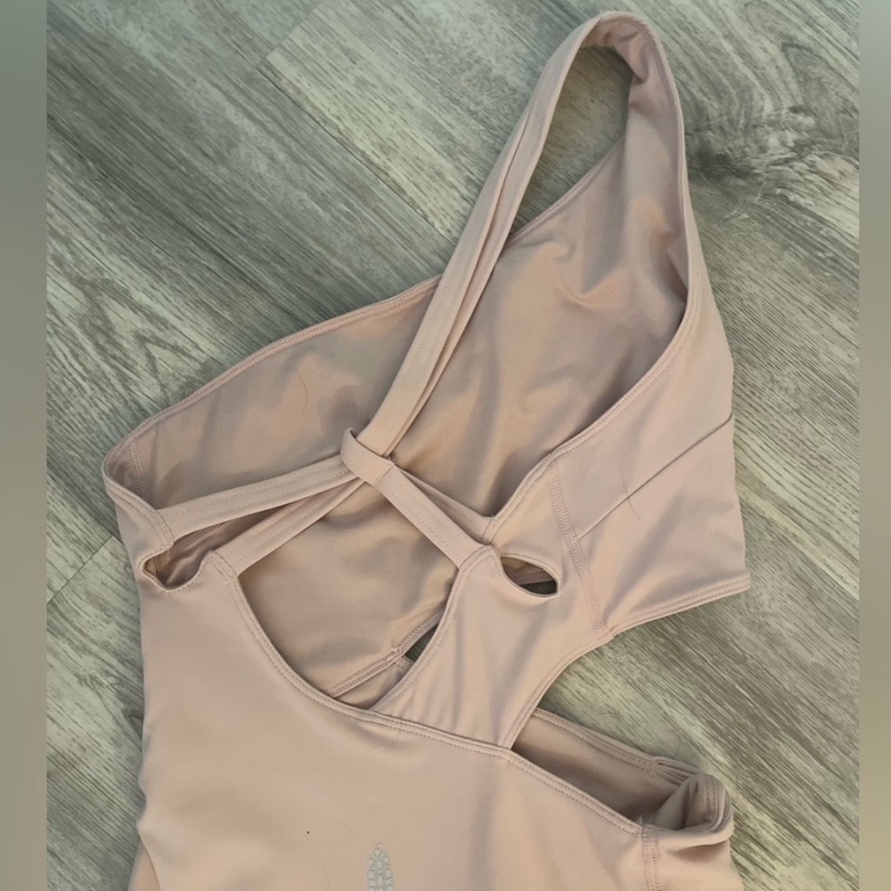 Free People Movement-Transcend Limits Onesie-Color: Pink Salt - Picture 4 of 9
